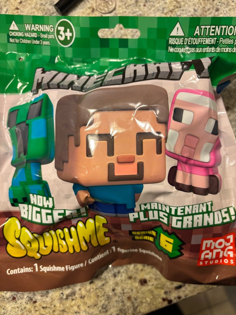 Minecraft LIMITED EDITION SquishMe Kids Stuffed Figure.